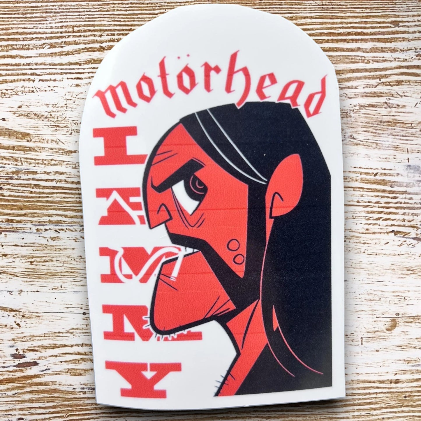 Motörhead Rock ‘n’ Roll Legend 3-Inch Decal – Celebrate Memories of Lemmy – Perfect for Water Bottles, Laptops, or Music Fan Gifts