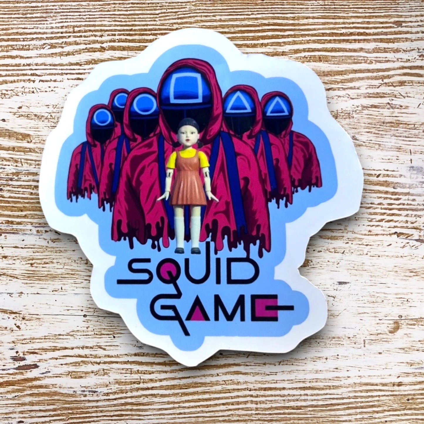 Squid Game Sticker / XO Men / Little Girl from Squid Game / Want to Play Squid Game Decal / 3"