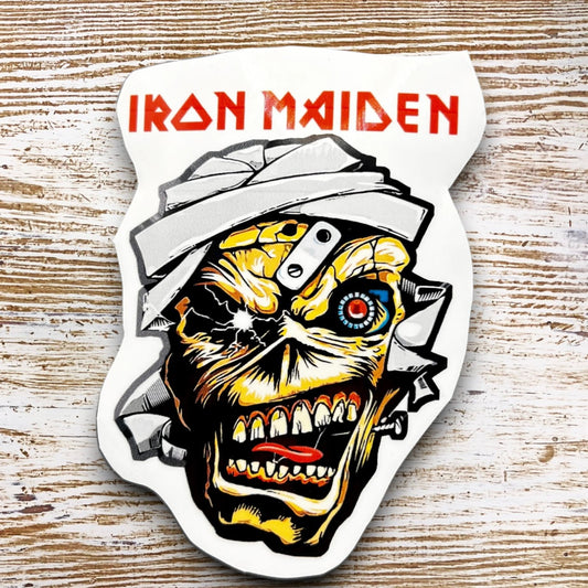 Iron Maiden Eddie Sticker - 3” Rock Band Decal - Iconic Heavy Metal Art for Fans, Laptops, Water Bottles, Scrapbooks