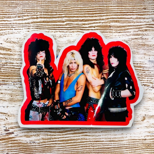 Motley Crue Shout at the Devil Sticker 3” Decal 1980s Rock Band Merch Retro Vinyl Laptop Water Bottle Scrapbook Gift for Fans