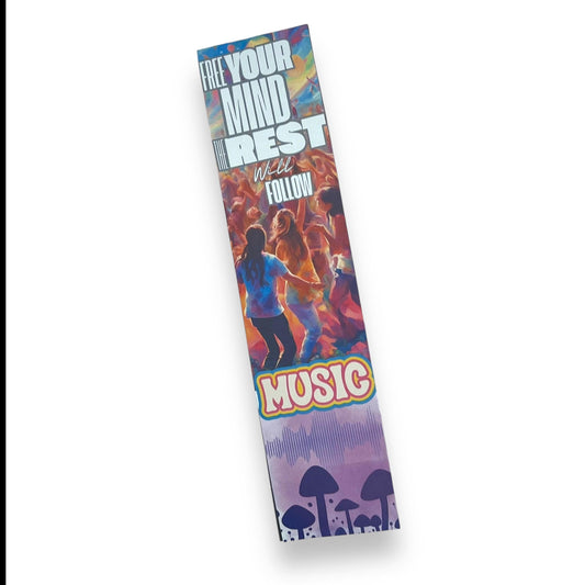 Festival Music Songwriter  Bookmark –  2x8” Reading Accessory – Music-Inspired Gift for Book Lovers – Journaling Companion