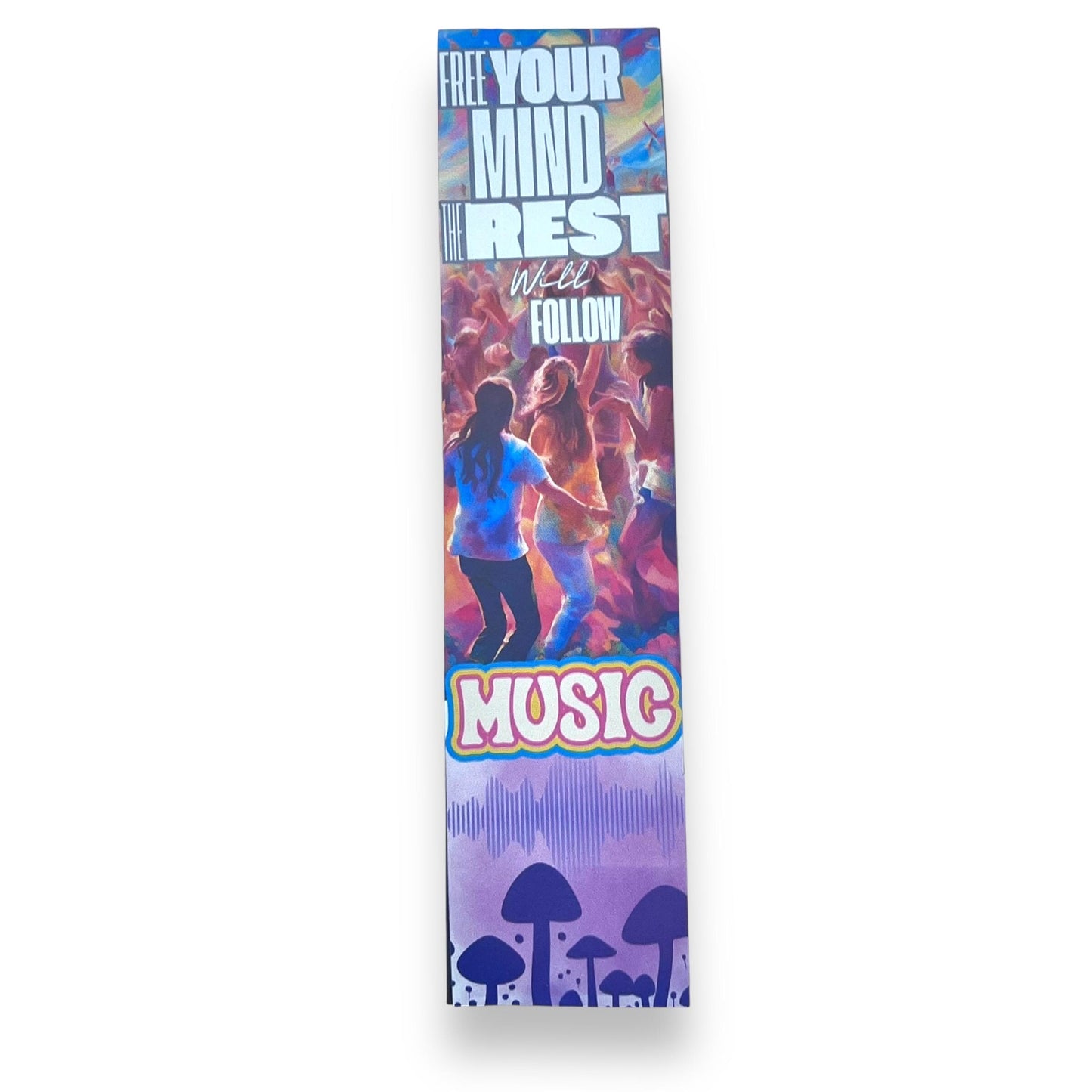 Festival Music Songwriter  Bookmark –  2x8” Reading Accessory – Music-Inspired Gift for Book Lovers – Journaling Companion