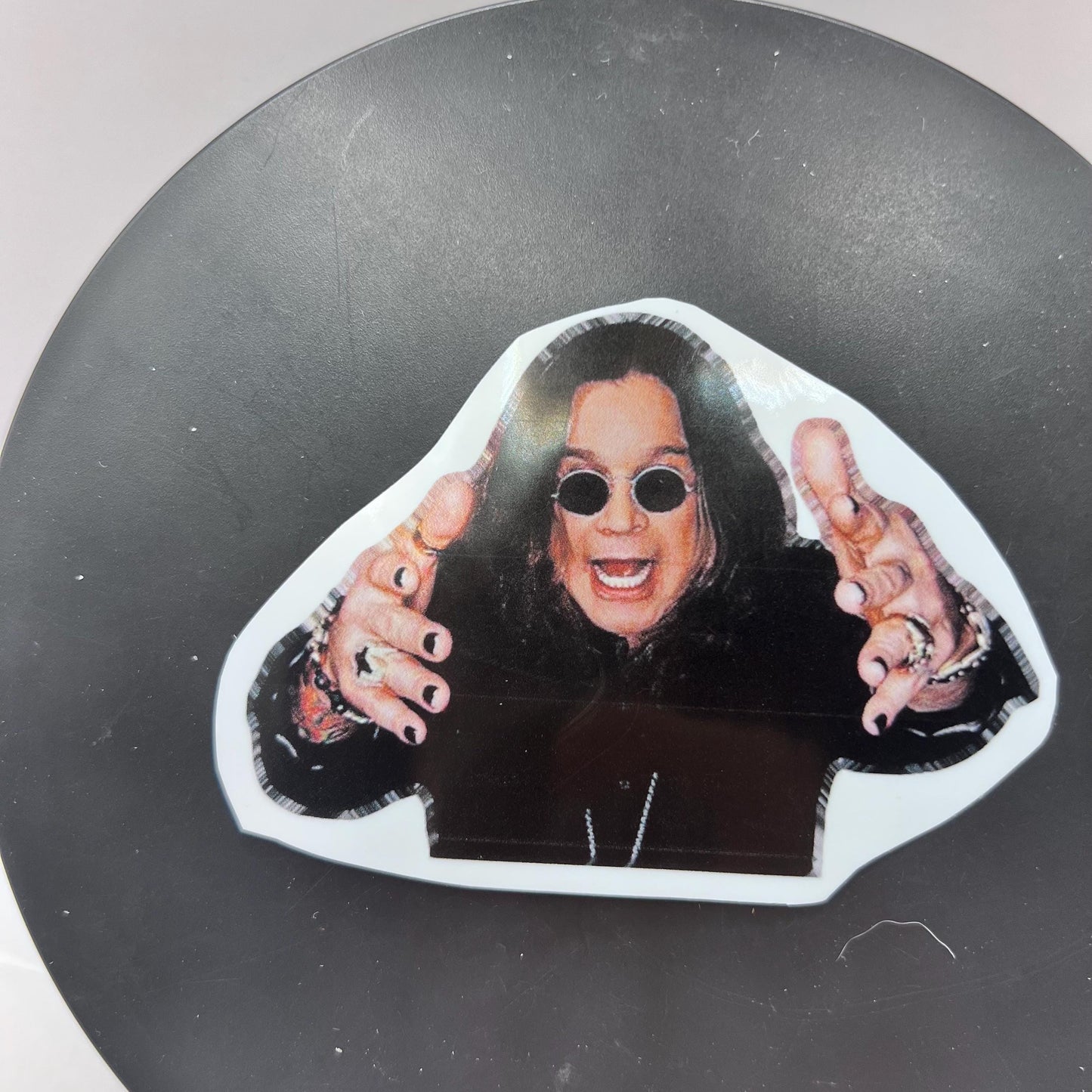 Ozzy Osbourne ‘Prince of Darkness’ 3-Inch Sticker – Iconic Design for Water Bottles, Laptops, Gifts, and Fans of Rock’s Dark Legend