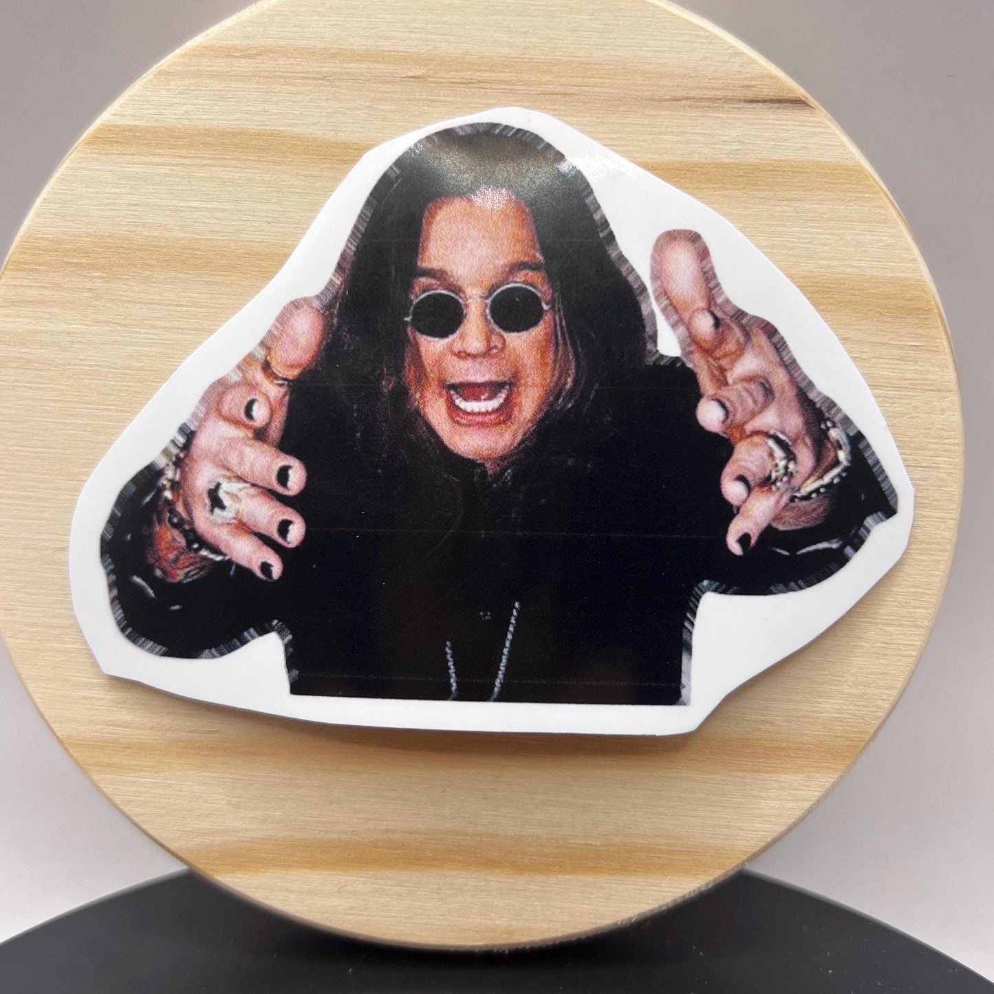 Ozzy Osbourne ‘Prince of Darkness’ 3-Inch Sticker – Iconic Design for Water Bottles, Laptops, Gifts, and Fans of Rock’s Dark Legend