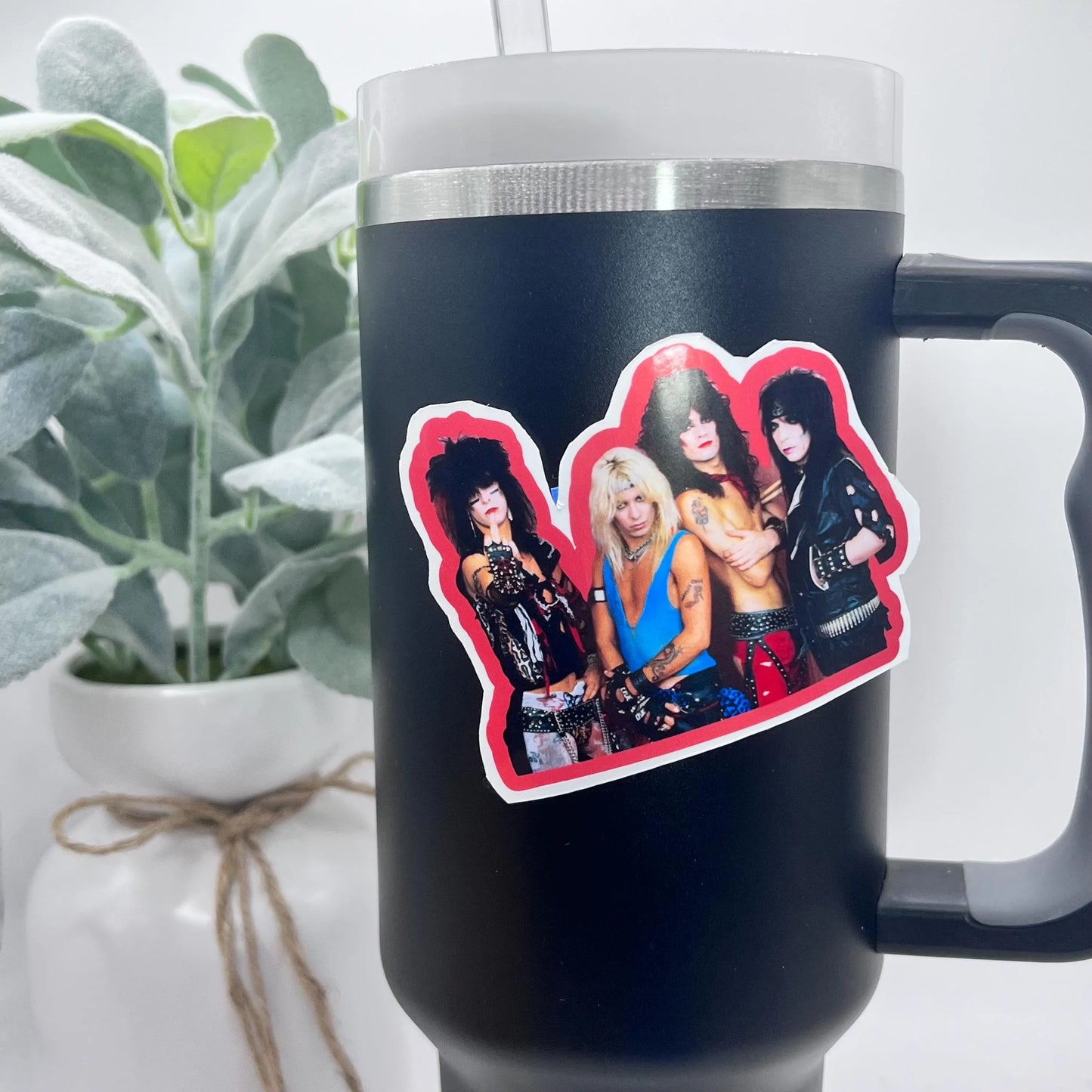 Motley Crue Shout at the Devil Sticker 3” Decal 1980s Rock Band Merch Retro Vinyl Laptop Water Bottle Scrapbook Gift for Fans