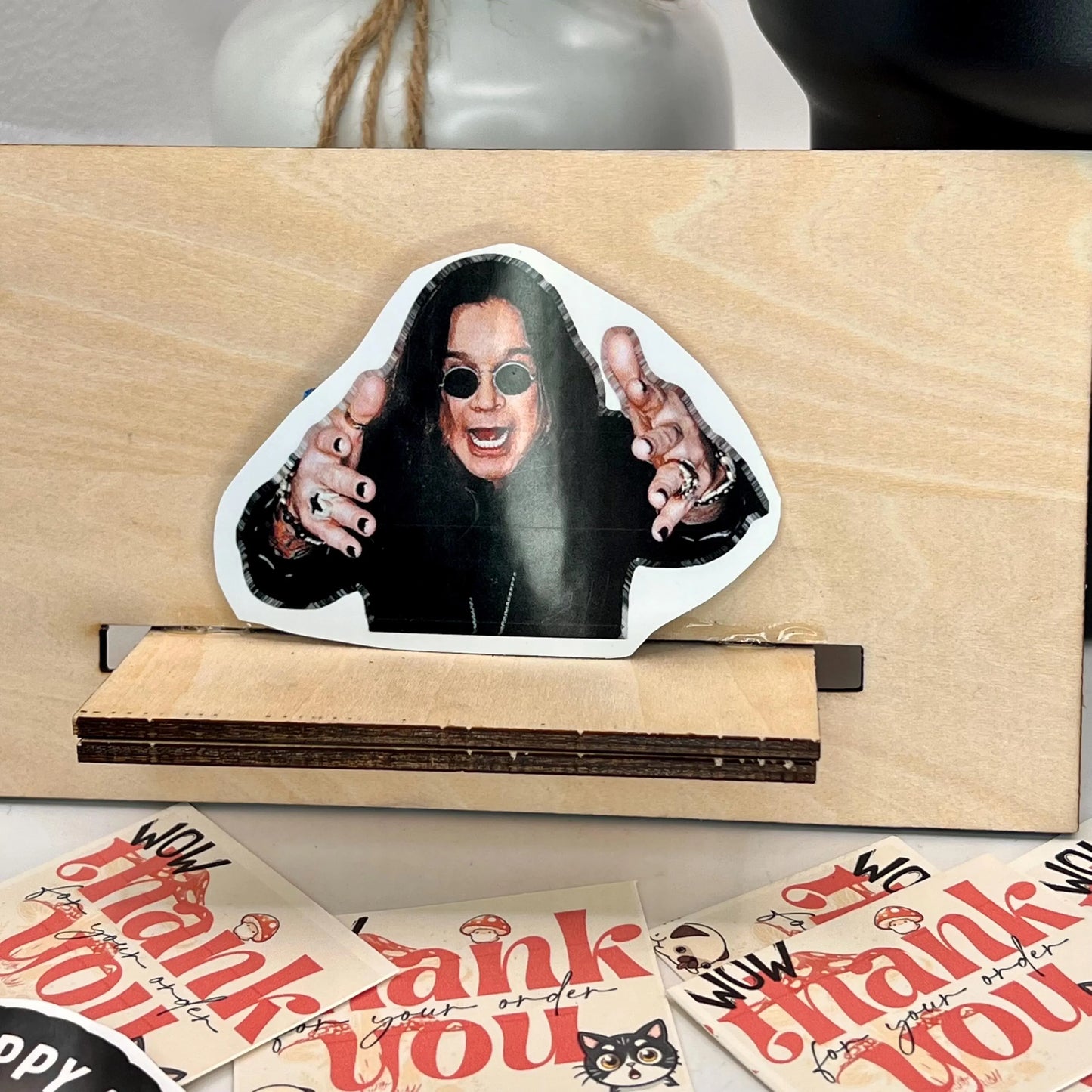 Ozzy Osbourne ‘Prince of Darkness’ 3-Inch Sticker – Iconic Design for Water Bottles, Laptops, Gifts, and Fans of Rock’s Dark Legend